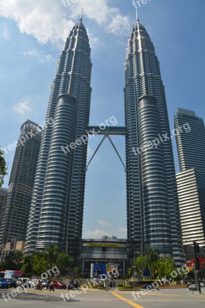 Petronas Towers Twin Towers Malaysia Kuala Lumpur Petronas