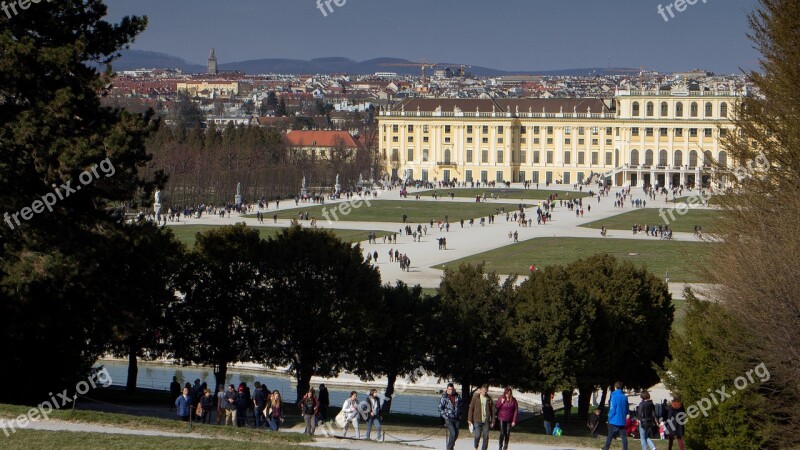 Vienna Schönbrunn Castle City Panorama Free Photos