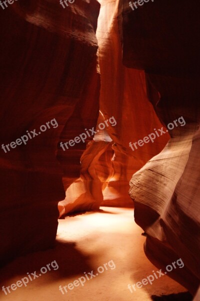 Page Antelope Slot Canyon Usa Gorge