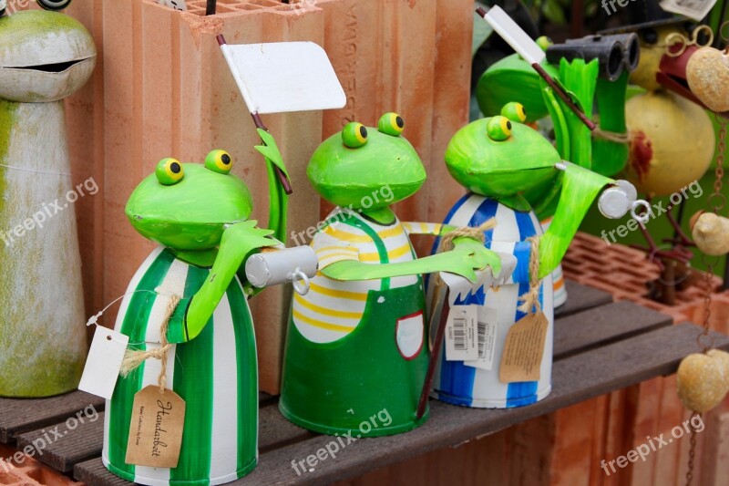 Frogs Froschdeko Figures Deco Decoration