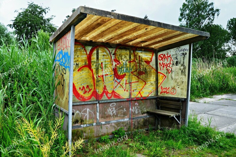 Bus Stop Bus Shelter Shelter Public Transport Roadside