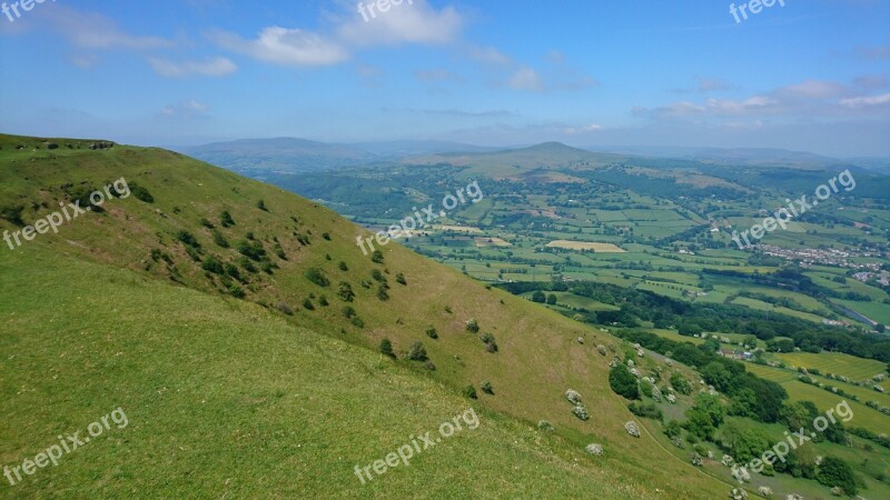 Wales Blorange Mountain Landscape Countryside