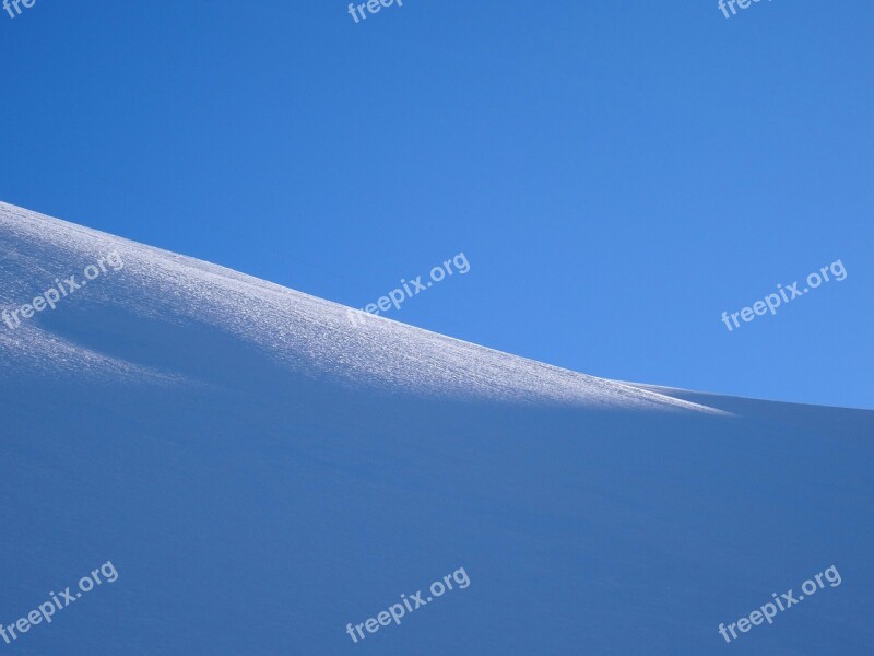 Mountain Snow Snowy Zen Landscape Free Photos