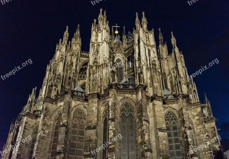 Church Cologne Dom Facade Landmark