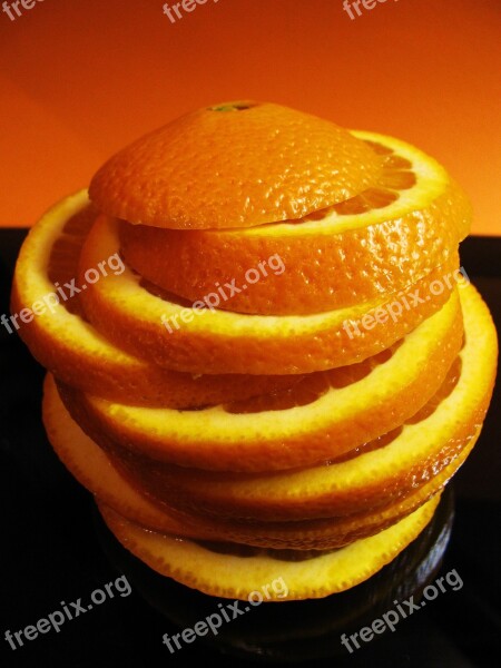 Orange Slices Fruit Orange Citrus Eat