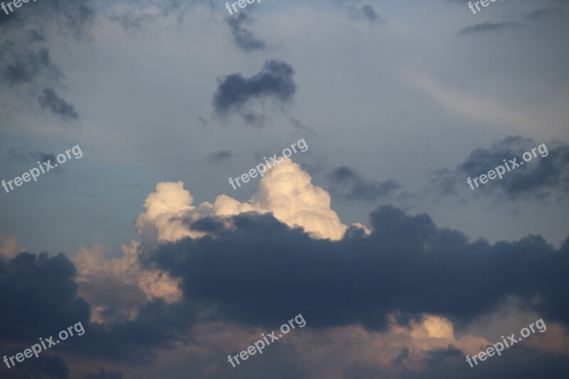 Clouds Thunderstorm Sky Weather White Clouds