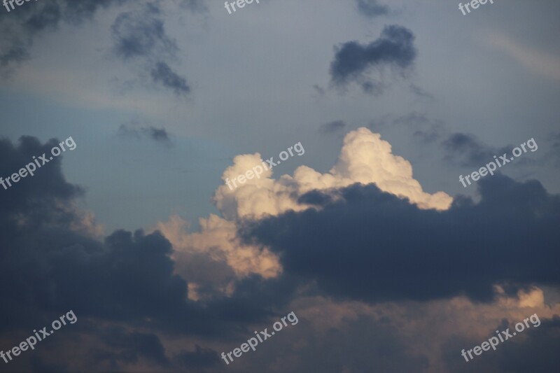 Clouds Thunderstorm Sky Weather Dark Clouds