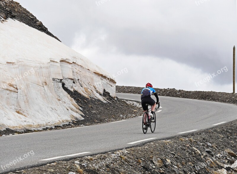 Col De La Bonette June Mountain Pass Pass Road Cycling