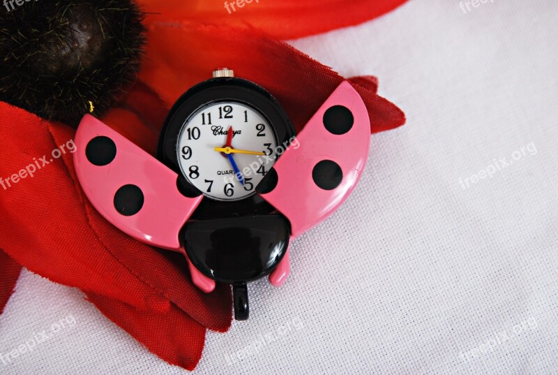 Watch Ladybug Pink Jewel Jewelry