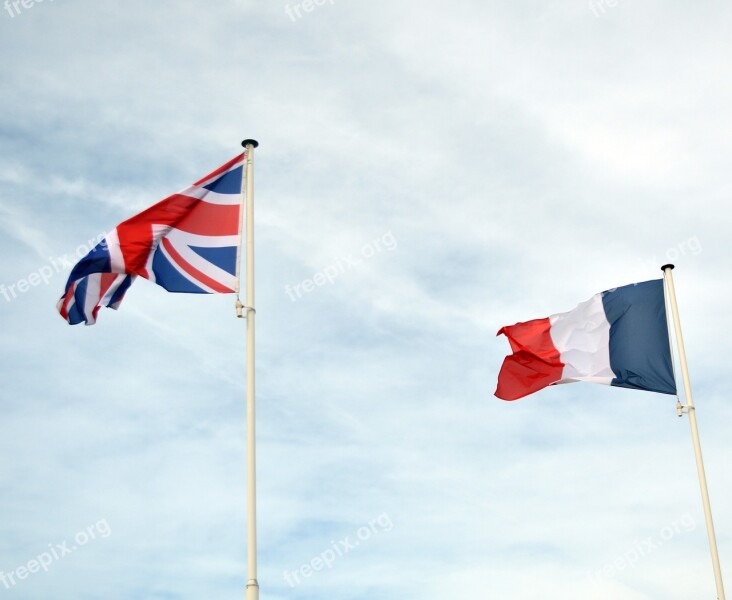 Flag English English Flag Britain France