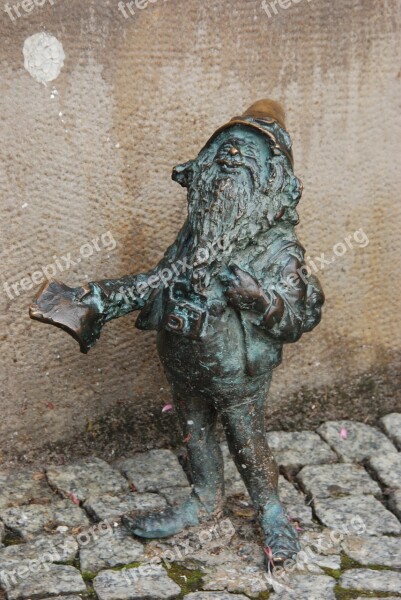 Poland Wrocław Gnome Image Brass