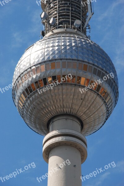 Germany Berlin Television Tower Air Blue