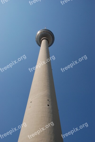 Germany Berlin Television Tower Bol Pole