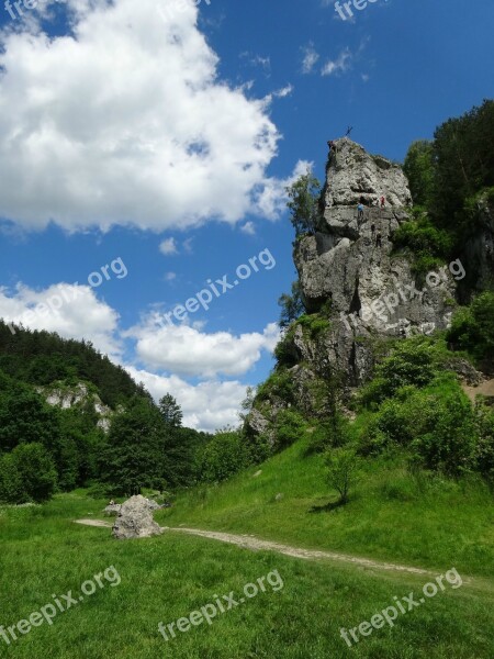 Rocks Nature Landscape Poland Jura Krakowsko Częstochowa