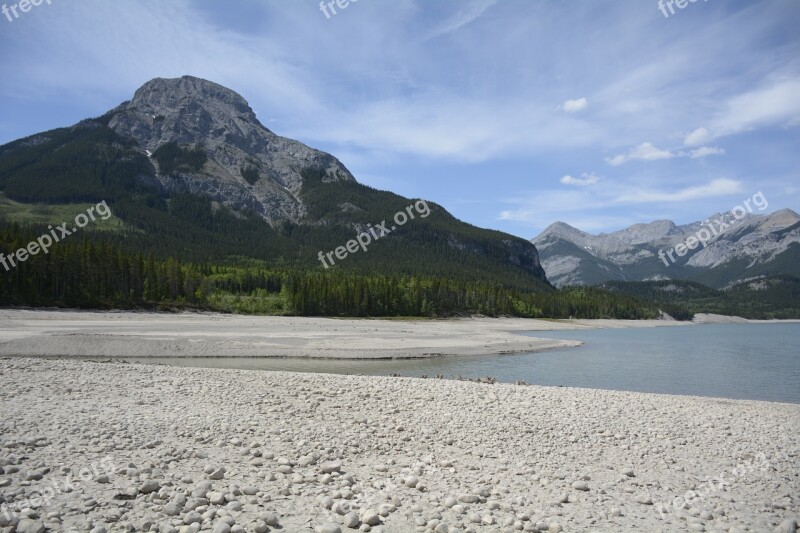 Mountains Alberta Calgary Kananaskis Lake