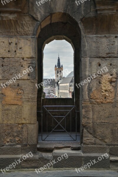 Trier Outlook Window Porta Nigra Historically