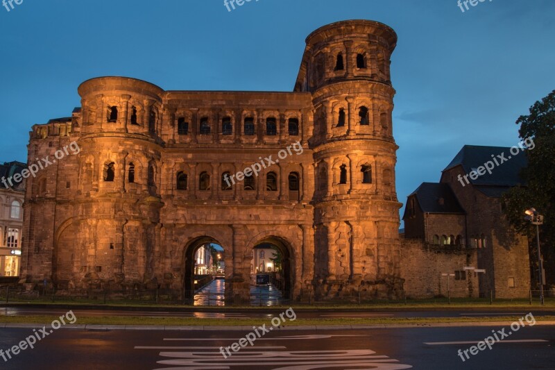 Trier Porta Nigra Roman Abendstimmung City Gate