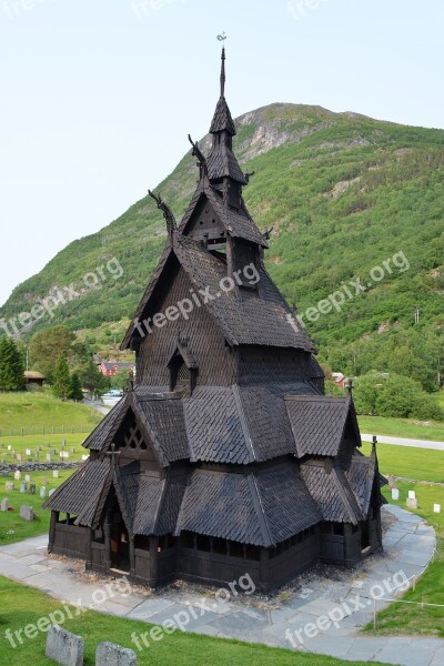 Stave Church Borgund Norway Church H