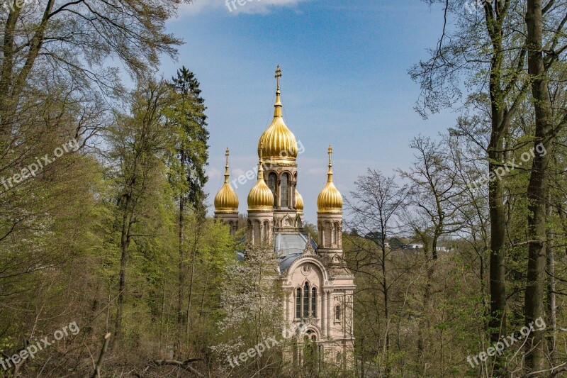 Church Neroberg Russian Orthodox Church Free Photos