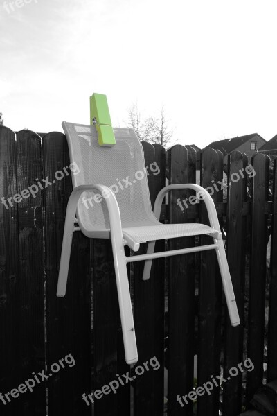 Chair Paperclip Green Free Photos