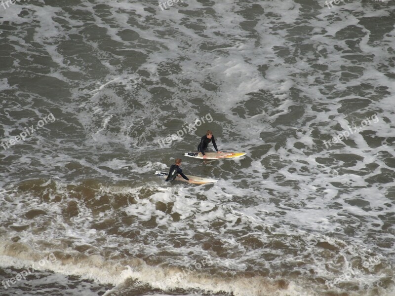 Surfers Wetsuit Ocean Sea Surf