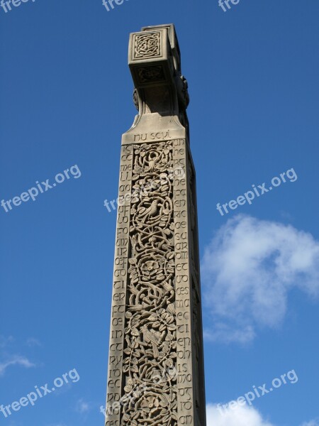 Celtic Cross Stone Religion Religious