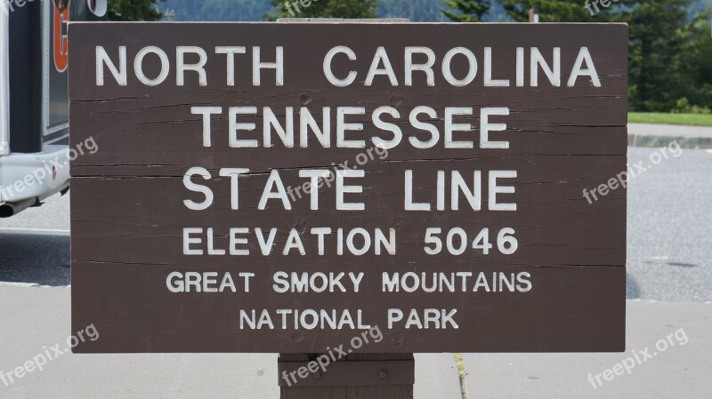 North Carolina Tennessee State Line North Carolina