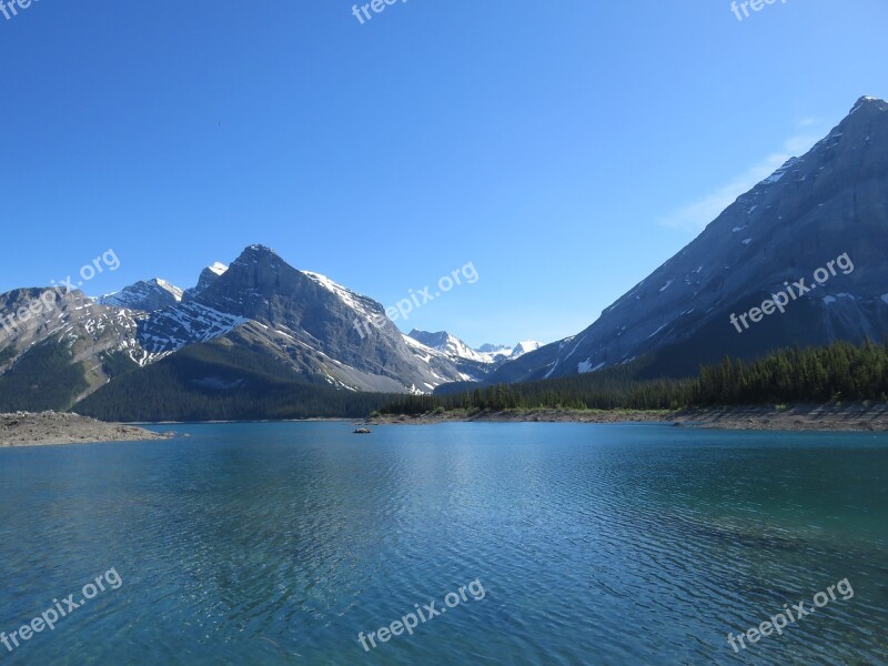 Upper Kananaskis Lake Kananaskis Alberta Canada Rocky Mountains