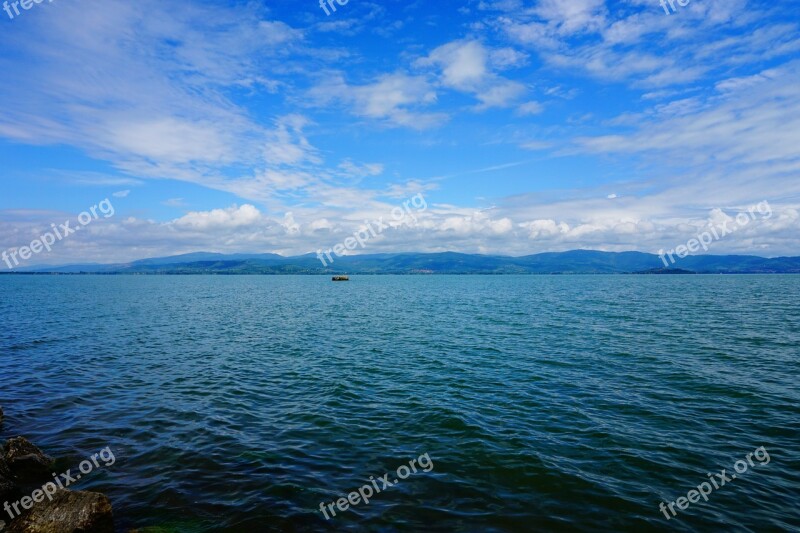 Lake Lake Trasimeno Water Blue Nature