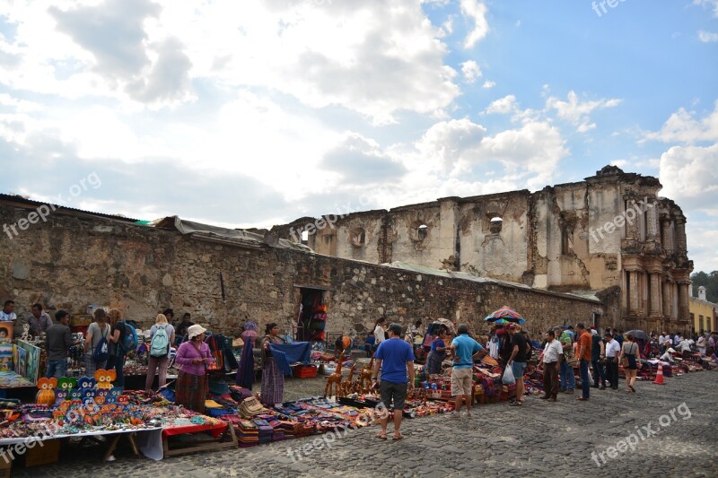 Antigua Guatemala Ruins Guatemala Relic Old Building