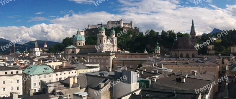 Salzburg City Austria Historic Center Downtown