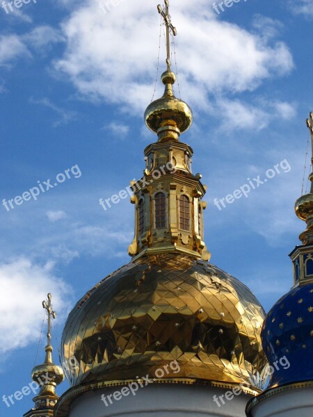 Dome Cross Church Old Town Style