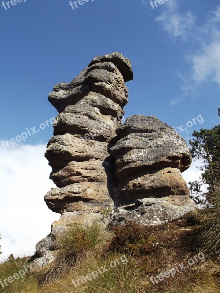 Mexico Puebla Zacatlán Stones Top Tourism