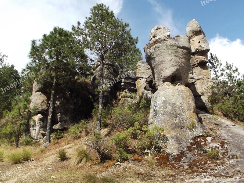 Mexico Puebla Zacatlán Stones Top Tourism