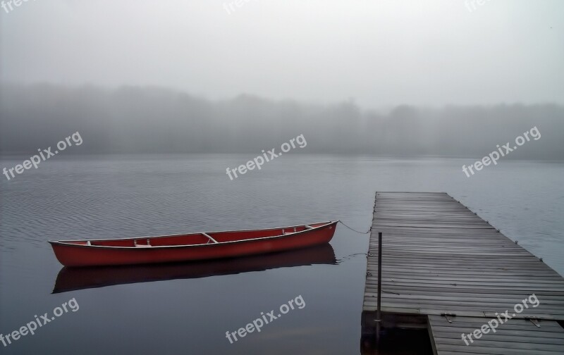 Lake Fog Water Nature Mist