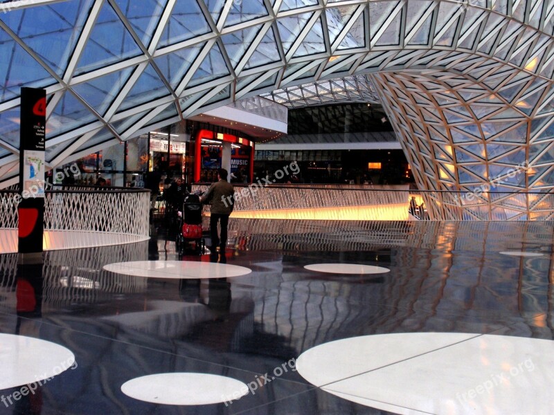 Frankfurt Am Main Germany Myzeil Mirroring Transparent Architecture