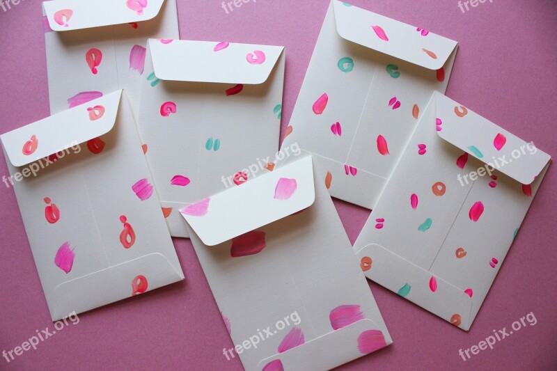 Envelope Paint Crafts Paper Post