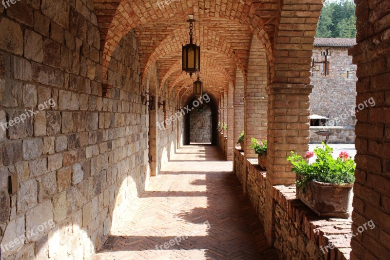 Napa Valley Portico Castle Castello Di Amorosa Winery