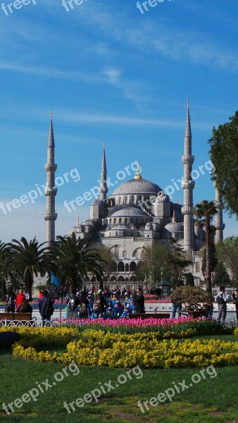 Istanbul Blue Mosque Mosque Turkey Islam