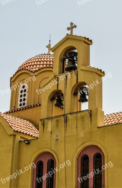 Cyprus Tersefanou Church Belfry Bells