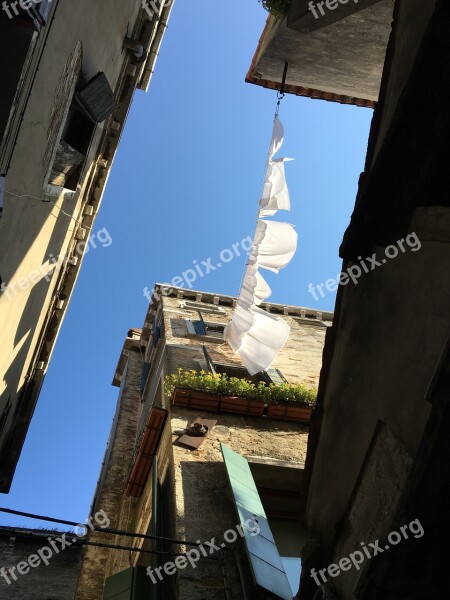 Venice Italy Blue Sky Historic Center