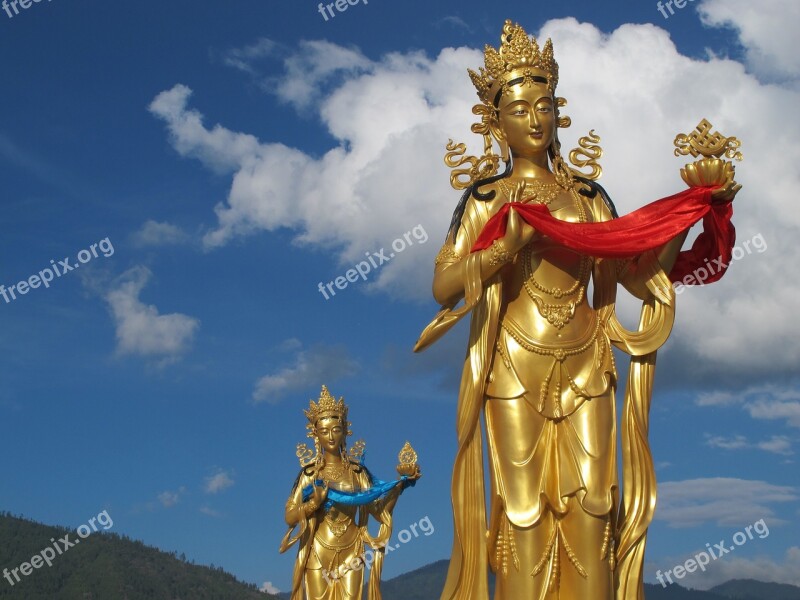 Buddhist Buddhism Goddess Religion Asia