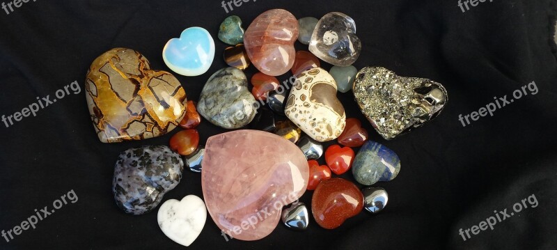 Shaped Stones Hearts Romance Stone Rock