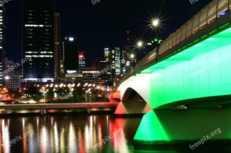 Brisbane Bridge Aust Australia Queensland