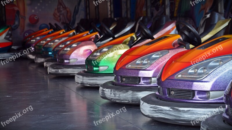 Bumper Cars Year Market Folk Festival Fair Pleasure