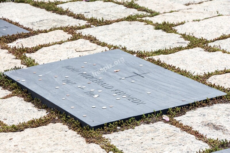 Jfk Kennedy Gravestone Marker Stone