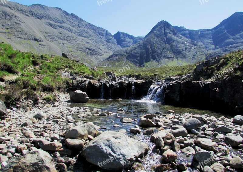 Scotland Fairy Pools Isle Of Skye Highlands Cuillin