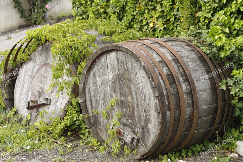 Barrel Wooden Storage Old Container