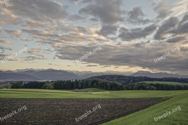 Hair Dryer Alpine Train Clouds Distant View