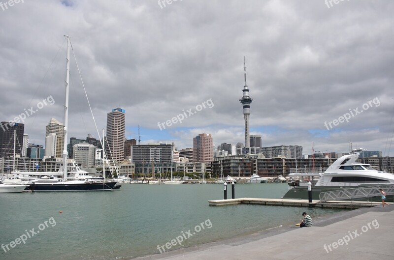 New Zealand Auckland Port City Free Photos